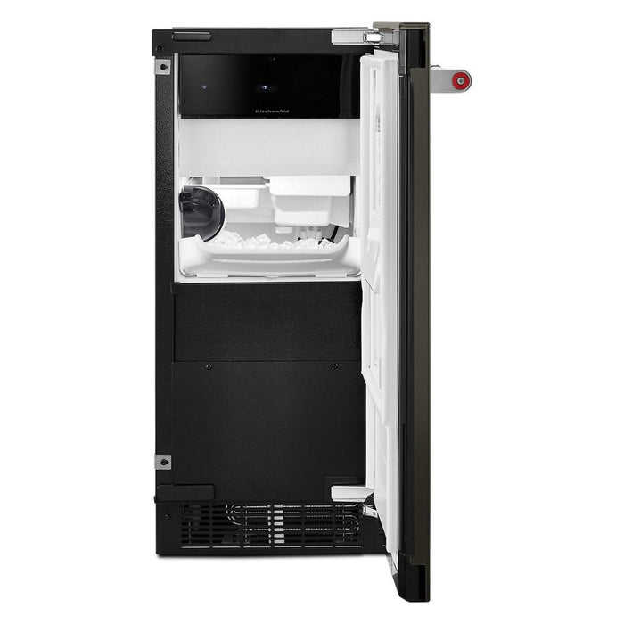 KitchenAid KUIX535HBS 15-Inch Automatic Ice Maker with PrintShield Finish In Black