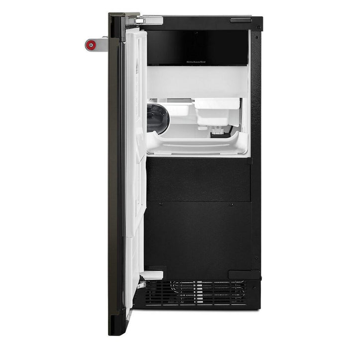 KitchenAid KUIX535HBS 15-Inch Automatic Ice Maker with PrintShield Finish In Black