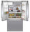 BOSCH 500 Series 36 Inch Counter depth French Door Refrigerator - B36CD50SNS