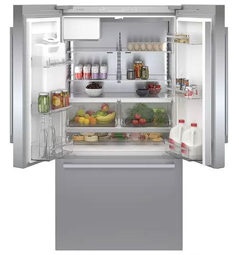 BOSCH 500 Series 36 Inch Counter depth French Door Refrigerator - B36CD50SNS