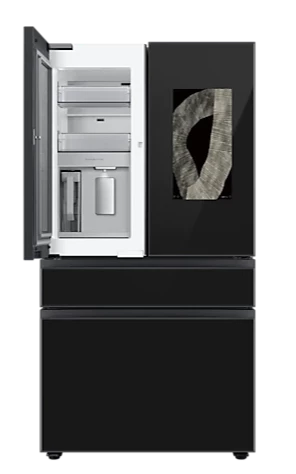 Samsung RF29BB8900ACAC 36" BESPOKE 4 Door French Door Refrigerator with Family Hub™ In Charcoal F-Hub + No Panels