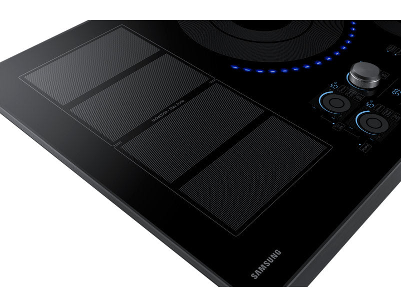 Samsung NZ30K7880UG/AA 8.6 kW Electric Induction with Virtual Flame Technology™ - Black Stainless Steel - Cooktop - Samsung - Topchoice Electronics