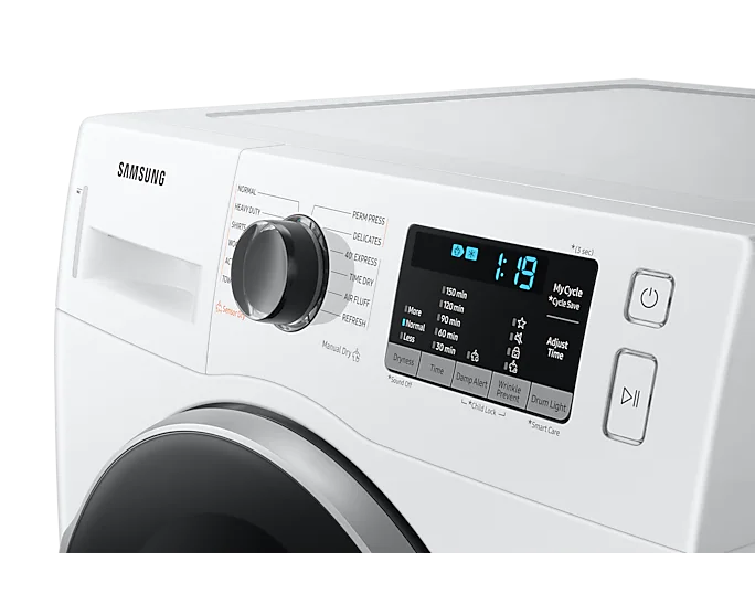 Samsung DV25B6800HW/AC 4.0 cu.ft Dryer with Heat Pump Technology and 40†Express Cycle