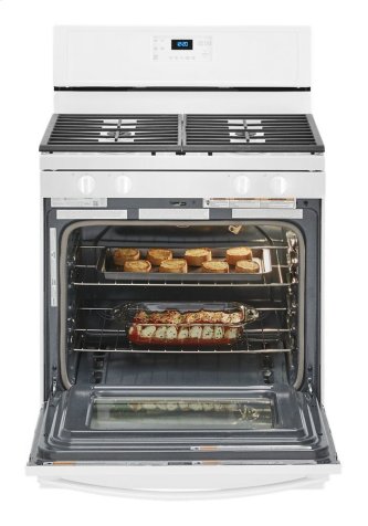 Whirlpool WFG515S0JW 5.0 cu. ft. Gas Range with Self-Cleaning Convection Oven in White