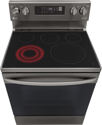 LG LREL6323D 6.3 cu. ft. Electric Convection Range in Black Stainless Steel