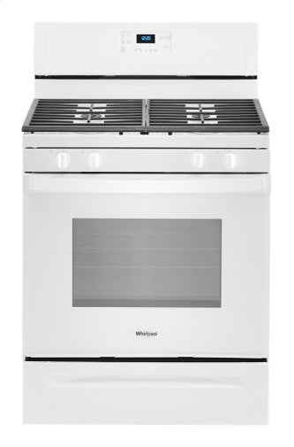 Whirlpool WFG515S0JW 5.0 cu. ft. Gas Range with Self-Cleaning Convection Oven in White