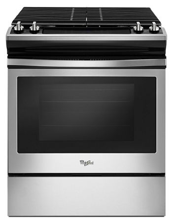 Whirlpool 5.0 cu. ft. Front Control Gas Range with cast-iron grates