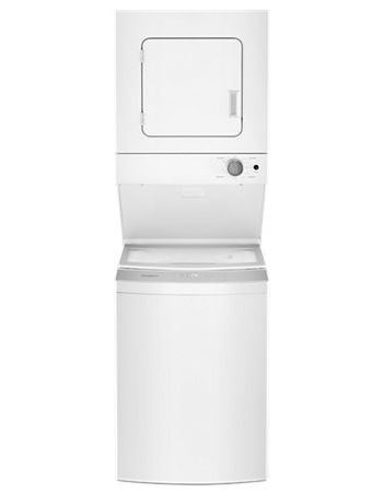 Whirlpool YWET4024HW 1.8 cu.ft I.E.C. Electric Stacked Laundry Center 6 Wash cycles and AutoDry™ - White