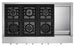 KitchenAid KCGC558JSS 48'' 6-Burner Commercial-Style Gas Rangetop with Griddle in Stainless Steel