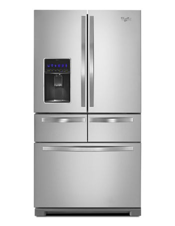 Whirlpool WRV986FDEM 26 cu. ft. Double Drawer Refrigerator with Dual Icemakers - Stainless Steel