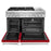 KitchenAid KFDC558JPA 48'' Smart Commercial-Style Dual Fuel Range with Griddle in Passion Red