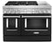 KitchenAid KFDC558JBK 48'' Smart Commercial-Style Dual Fuel Range with Griddle in Imperial Black