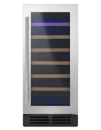 Whirlpool WUW35X15DS 15" Undercounter Wine Center with Towel Handle Bar - Stainless Steel