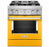 KitchenAid KFDC500JYP 30'' Smart Commercial-Style Dual Fuel Range with 4 Burners in Yellow Pepper