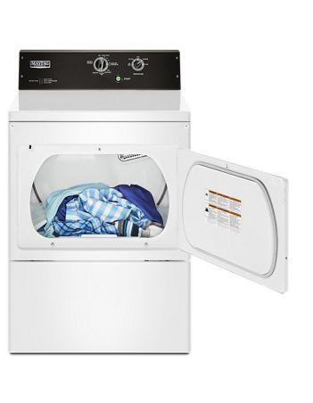 Maytag YMEDP575GW 7.4 CU. FT. Commercial-grade residential dryer - White - Dryer - Maytag - Topchoice Electronics