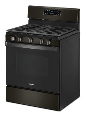 Whirlpool WFG535S0JV 5.0 cu. ft. Gas Range with Self-Cleaning Convection Oven in Black Stainless Steel