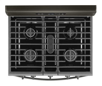 Whirlpool WFG535S0JV 5.0 cu. ft. Gas Range with Self-Cleaning Convection Oven in Black Stainless Steel