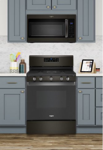 Whirlpool WFG535S0JV 5.0 cu. ft. Gas Range with Self-Cleaning Convection Oven in Black Stainless Steel