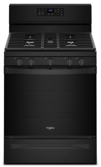 Whirlpool WFG550S0HB 5.0 cu. ft. Gas Range with Fan Convection Oven in Black