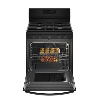 Whirlpool WFG550S0HB 5.0 cu. ft. Gas Range with Fan Convection Oven in Black