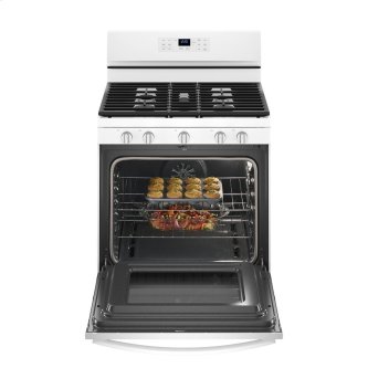 Whirlpool WFG550S0HB 5.0 cu. ft. Gas Range with Fan Convection Oven in Black