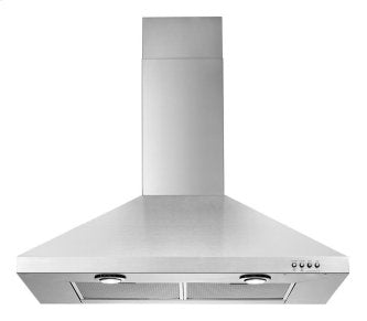 Whirlpool WVW7330JS Gold 30" Vented 300-CFM Wall-Mount Canopy Hood In Stainless Steel