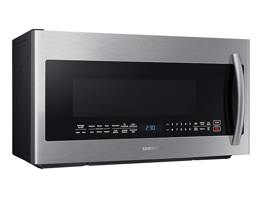 Samsung ME21K7010DS/AC 2.1 cu.ft Over the Range Microwave with PowerGrill in Stainless Steel