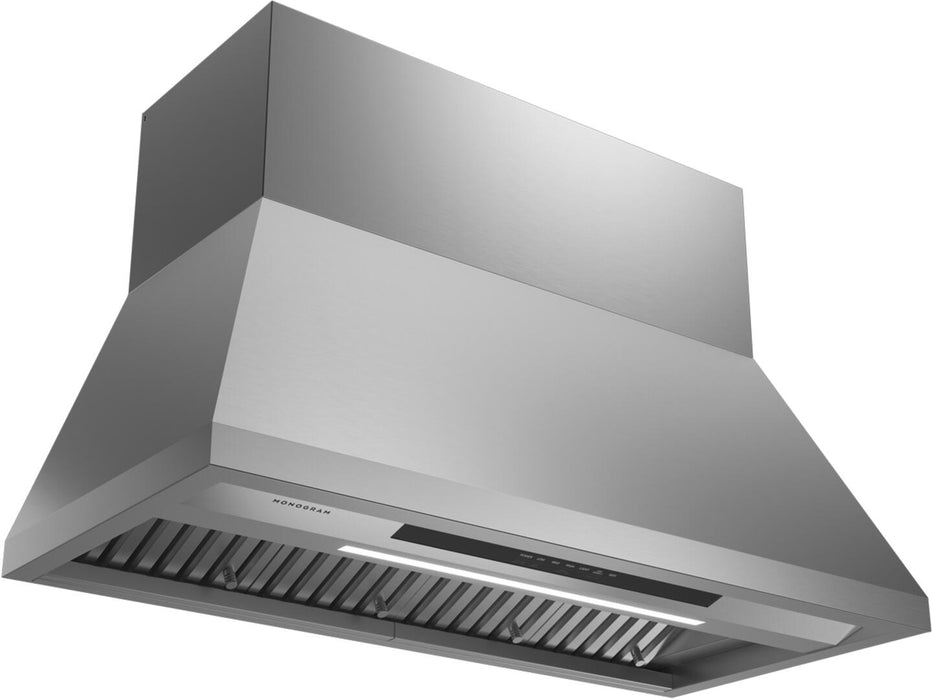 Monogram ZVW1480SPSS 48 Inch Smart Pro Style Wall Mount Ducted Hood In Stainless Steel