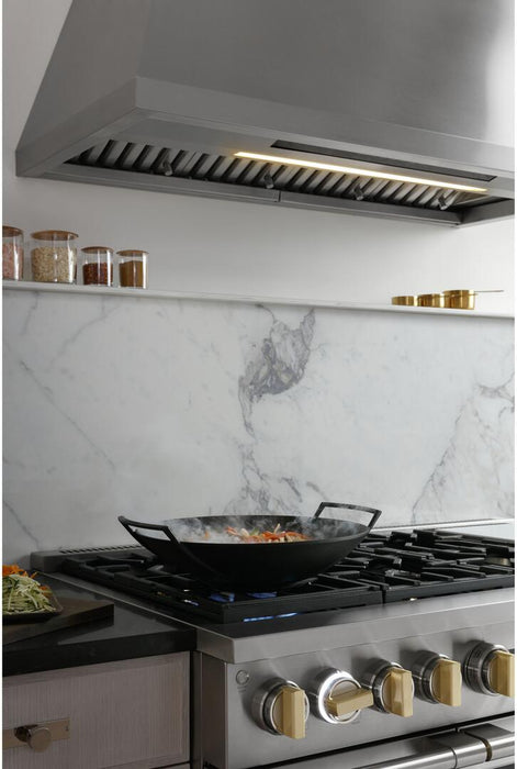 Monogram ZVW1480SPSS 48 Inch Smart Pro Style Wall Mount Ducted Hood In Stainless Steel