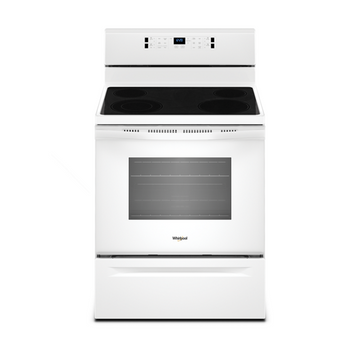 Whirlpool YWFE520S0FW 5.3 cu. ft. guided Electric Rear Control Range in White
