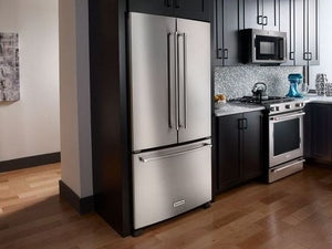 KitchenAid KRFC302ESS 22 cu.ft. 36-Inch Width Counter Depth French Door Refrigerator with Interior Dispense In Stainless Steel