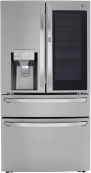 LG LRMVS3006S 30 cu. ft. Smart wi-fi Enabled InstaView™ Door-in-Door® Refrigerator with Craft Ice™ Maker in Stainless Steel