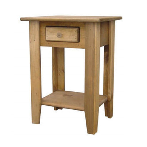 Timber Creek-MC1145 Handcrafted Small End Table Authentic Canadian Made Rustic Pine Furniture (Shipping 4 to 7 Weeks)