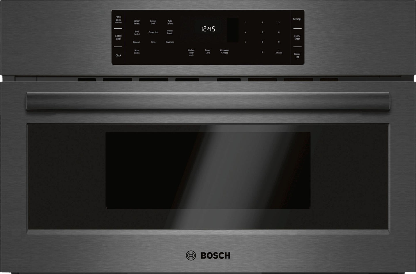 BOSCH HMC80242UC 800 Series 30 Inch Speed Oven In Black Stainless Steel