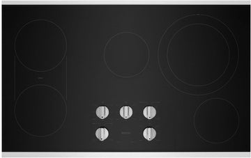 Maytag MEC8836HS 36-Inch Electric Cooktop With Rversible Grill And Griddle In Stainless Steel