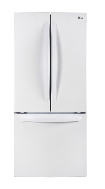 LG LRFNS2200W 30'' French Door Refrigerator, 21.8 cu.ft. in White