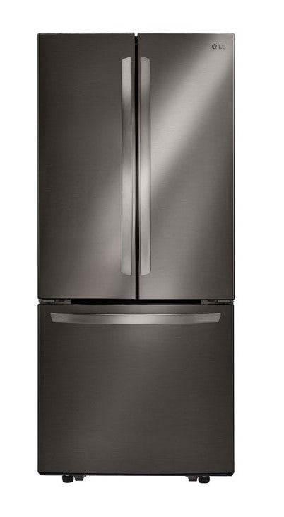 LG LRFNS2200D 30'' French Door Refrigerator, 21.8 cu.ft. in Black Stainless Steel