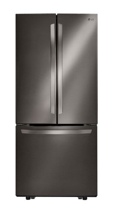 LG LRFNS2200D 30'' French Door Refrigerator, 21.8 cu.ft. in Black Stainless Steel