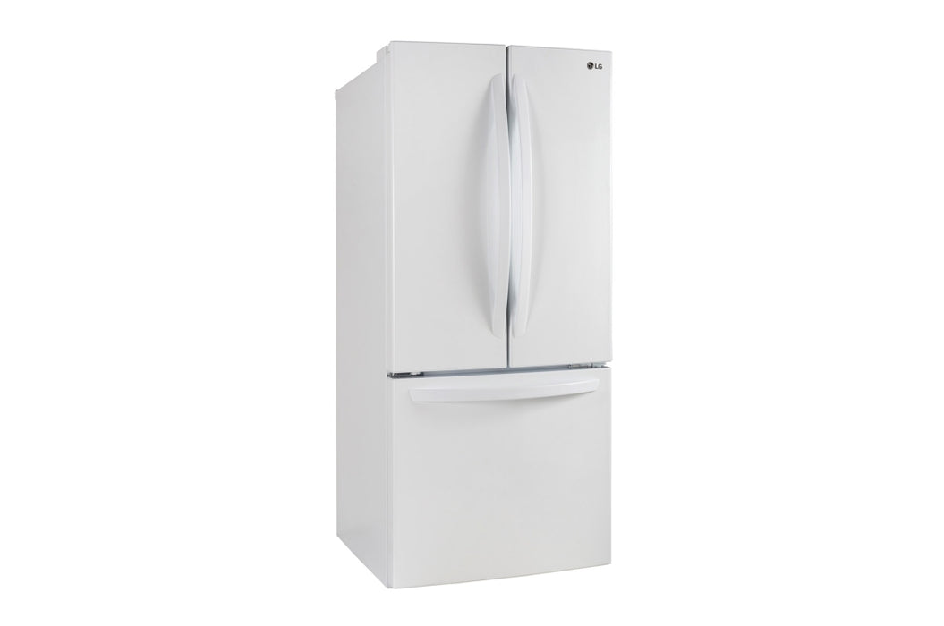 LG LRFNS2200W 30'' French Door Refrigerator, 21.8 cu.ft. in White