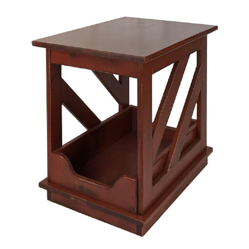 Timber Creek-PP09 Handcrafted Pet Bed End Table Authentic Canadian Made Rustic Pine Furniture (Shipping 4 to 7 Weeks)