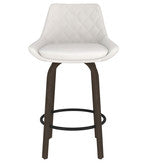 Inspire Kenzo 203-544WT 26" Counter Stool - White