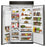KitchenAid 48-Inch Width Built-In Side by Side Refrigerator with PrintShield Finish