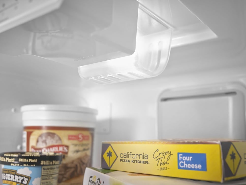 Whirlpool WZF34X18DW 18 Cube Feet Upright Freezer with LED Lighting In White