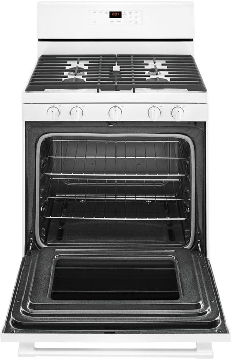 Maytag MGR6600FW 30-Inch 5.0 Cu. Ft. Wide Gas Range With 5th Oval Burner In White