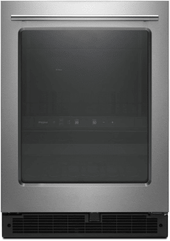 Whirlpool WUB35X24HZ 5.2 cu. ft. 24-inch Wide Undercounter Beverage Center with Towel Bar Handle in Fingerprint Resistant Stainless Steel