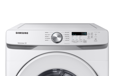 Samsung DVE45T6005W/AC 7.5 cu.ft. Electric Dryer with Shallow Depth in White