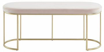 Inspire Perla 401-555PK Bench In Blush Pink