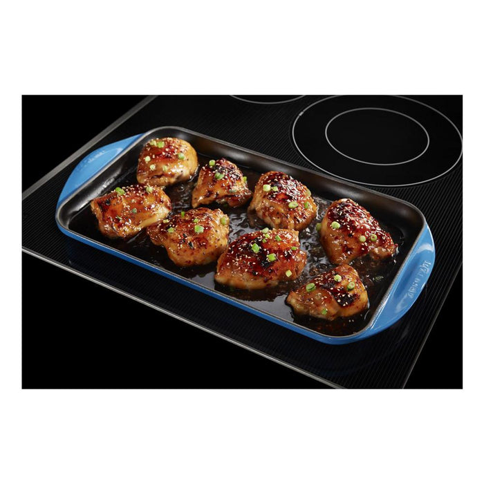 Maytag MEC8830HS 30-Inch Electric Cooktop With Reversible Grill And Griddle In Stainless Steel