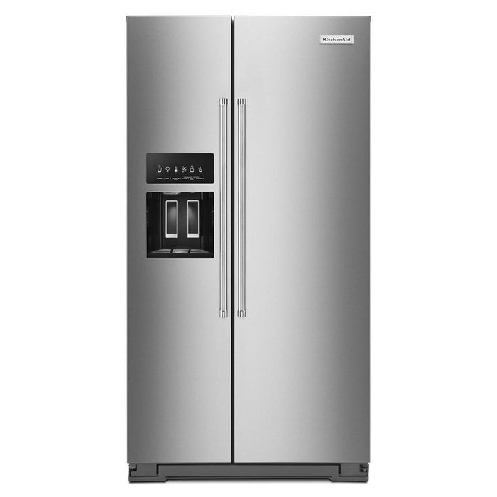 KitchenAid KRSF705HPS 24.8 Cu. Ft. Side-by-Side Refrigerator With Exterior Ice And Water And PrintShield Finish In Stainless Steel