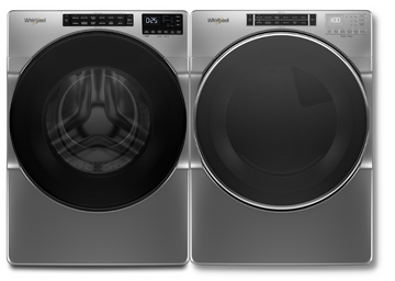 (Floor Model) Whirlpool 5.8 cu ft Front Load Washer & 7.4 cu. ft. Electric Dryer Set - WFW6605MC YWED6620HC